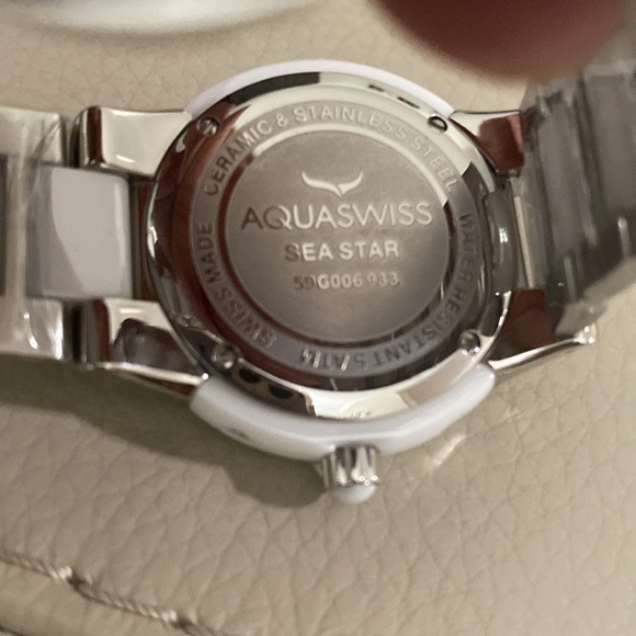 Aquaswiss Swiss Quartz Ceramic White Watch 38mm - Picture 2 of 3